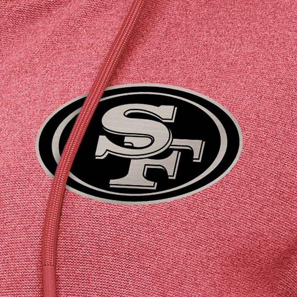 San Francisco 49ers Antigua Women's Seeker Full-Zip Hoodie Jacket - Heather Red cheap