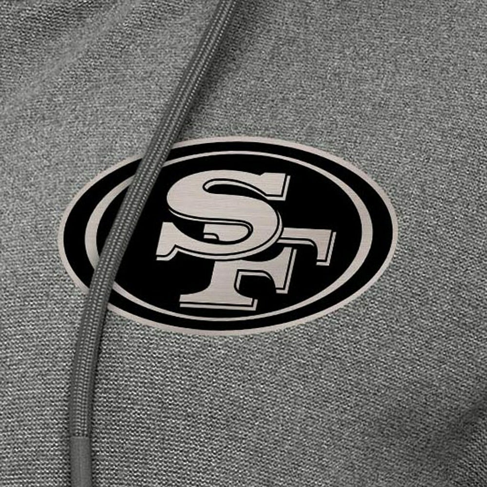 San Francisco 49ers Antigua Women's Seeker Full-Zip Hoodie Jacket - Heather Black cheap