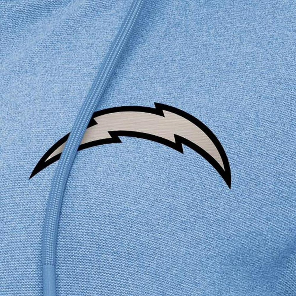 Los Angeles Chargers Antigua Women's Seeker Full-Zip Hoodie Jacket - Heather Powder Blue sale