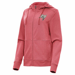 Tampa Bay Buccaneers Antigua Women's Seeker Full-Zip Hoodie Jacket - Heather Red discount