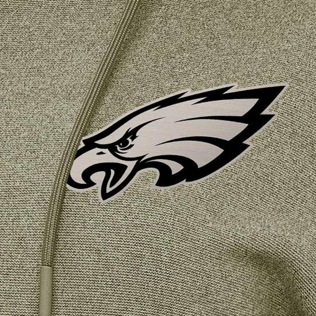 Philadelphia Eagles Antigua Women's Justice Pullover Hoodie - Olive cheap