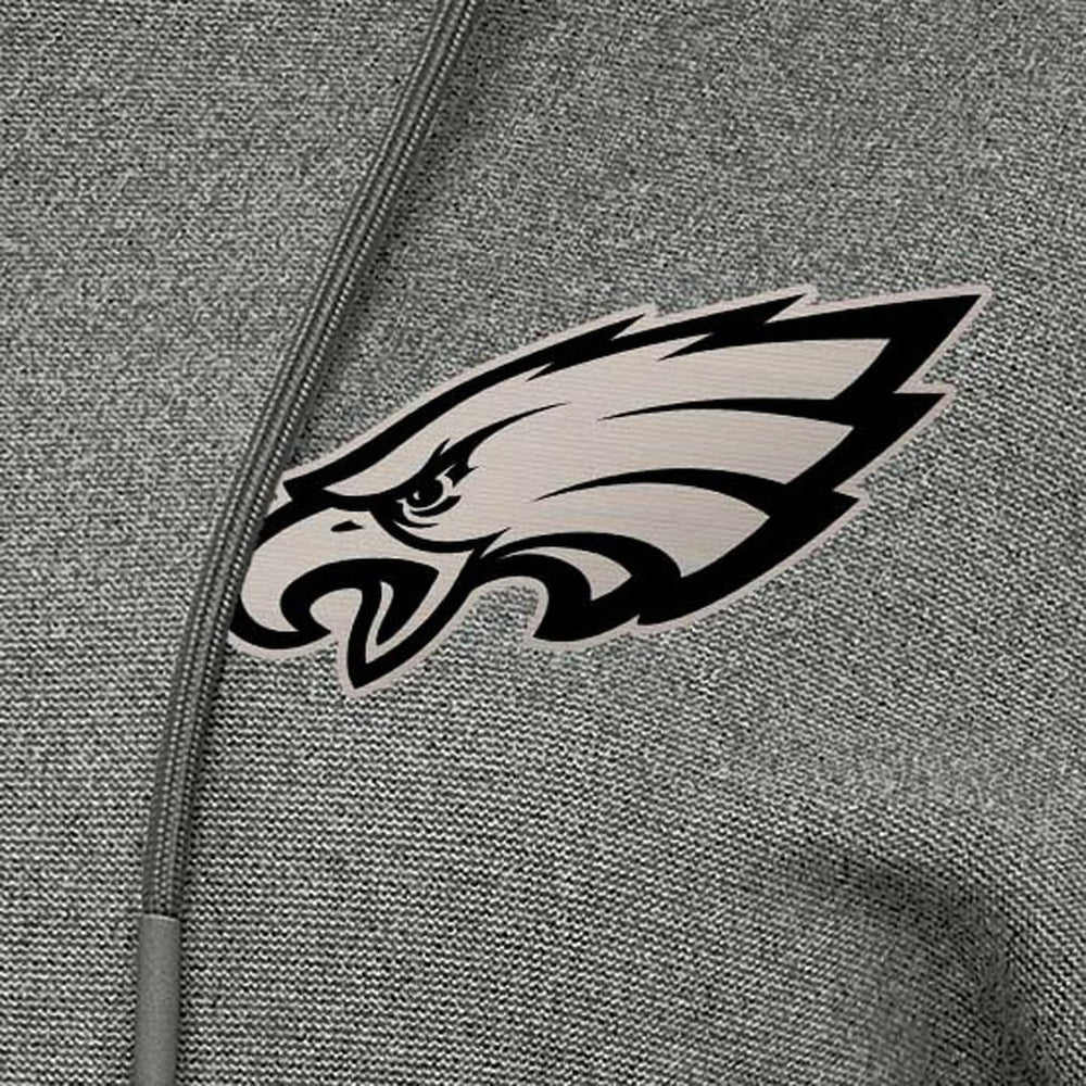 Philadelphia Eagles Antigua Women's Justice Pullover Hoodie - Heather Black for sale