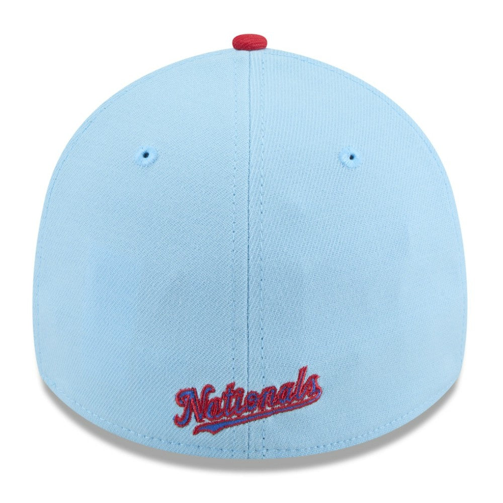 Washington Nationals 2025 Fourth of July 39THIRTY Flex Hat Light Blue/Red