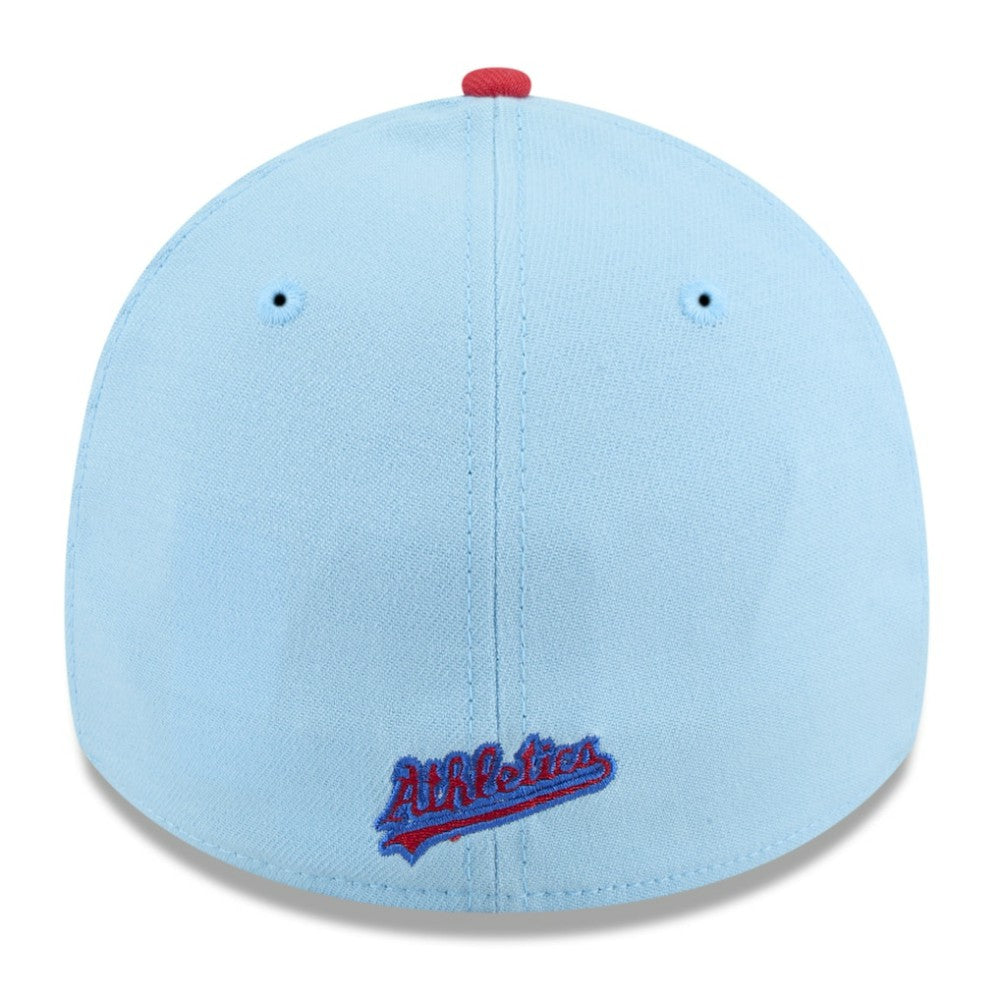 Athletics 2025 Fourth of July 39THIRTY Flex Hat Light Blue/Red