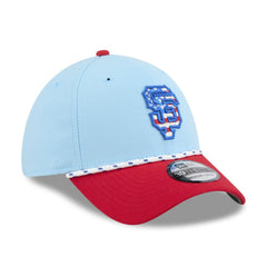 San Francisco Giants 2025 Fourth of July 39THIRTY Flex Hat Light Blue/Red