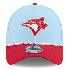 Toronto Blue Jays 2025 Canada Day 39THIRTY Flex Hat Light Blue/Red