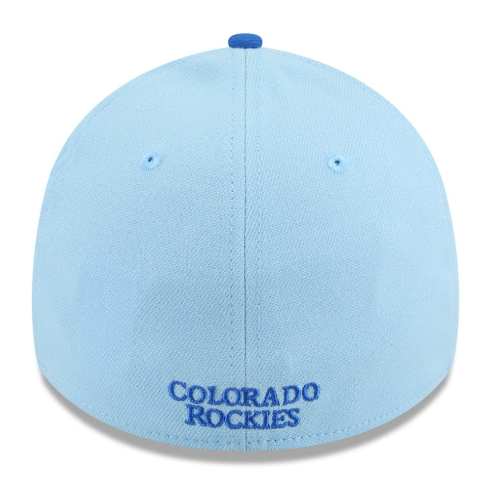Colorado Rockies 2025 Fourth of July 39THIRTY Flex Hat Light Blue/Blue