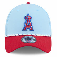 Los Angeles Angels 2025 Fourth of July 39THIRTY Flex Hat Light Blue/Red