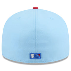 Miami Marlins 2025 Fourth of July 59FIFTY Fitted Hat Light Blue/Red