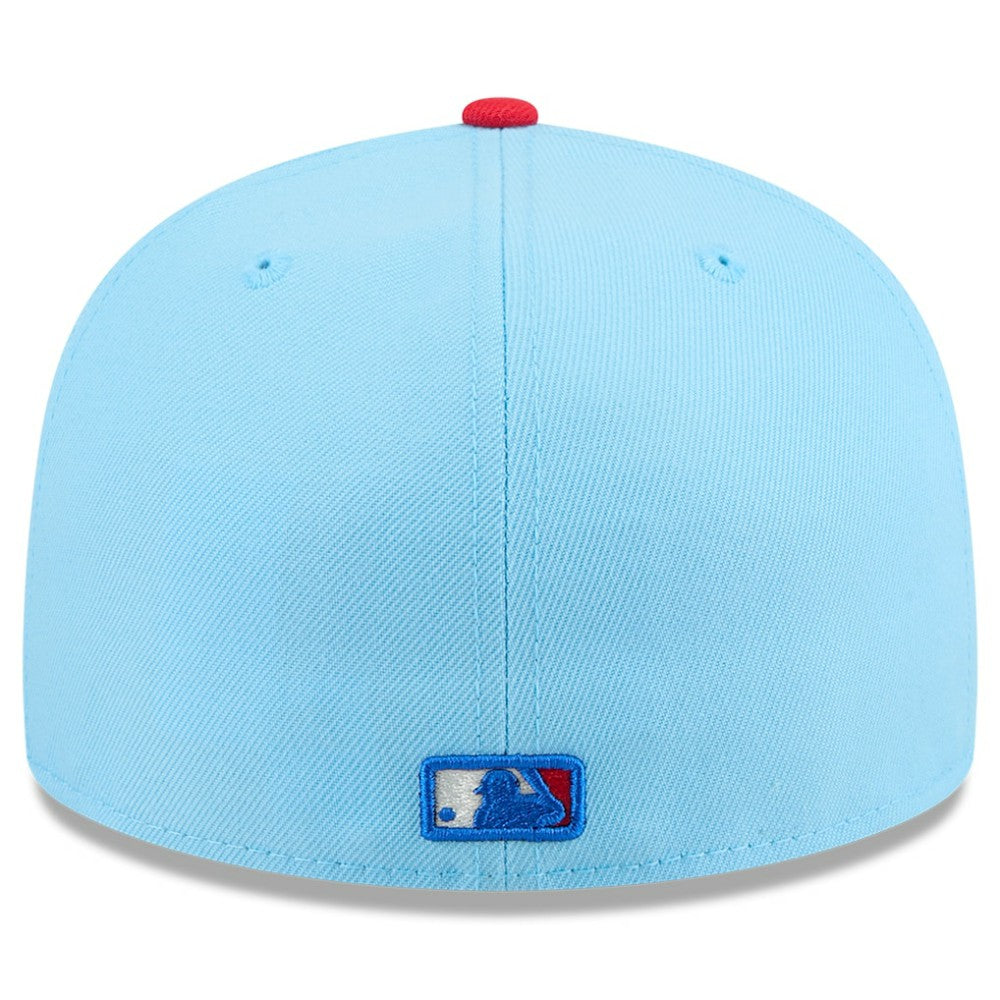 Athletics 2025 Fourth of July 59FIFTY Fitted Hat Light Blue/Red