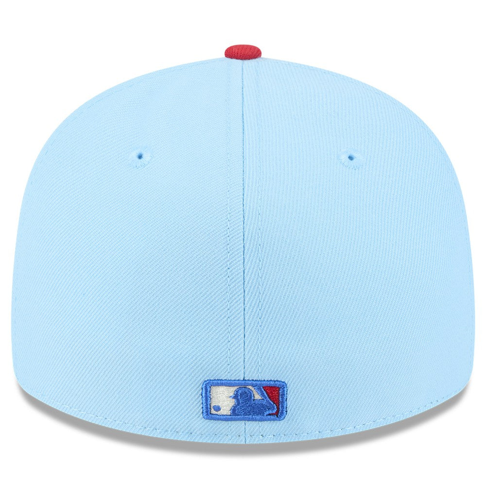 Los Angeles Angels 2025 Fourth of July Low Profile 59FIFTY Fitted Hat Light Blue/Red