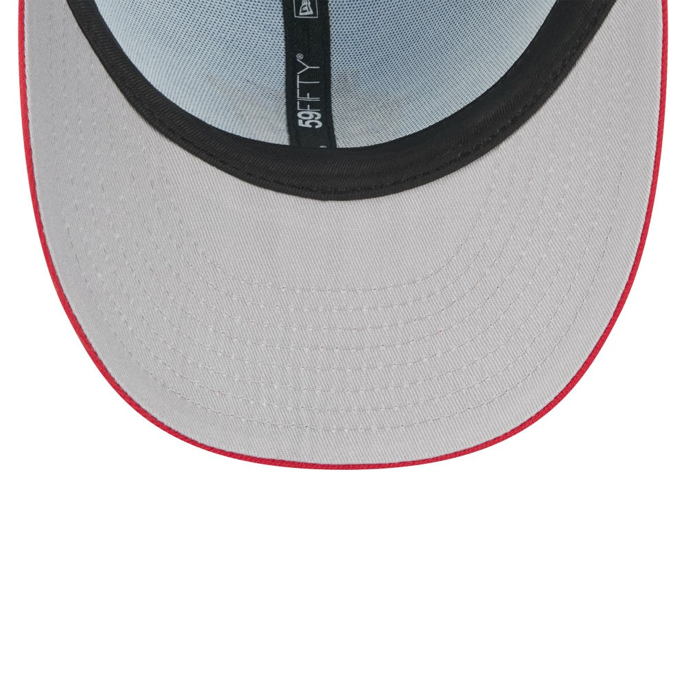Miami Marlins 2025 Fourth of July Low Profile 59FIFTY Fitted Hat Light Blue/Red