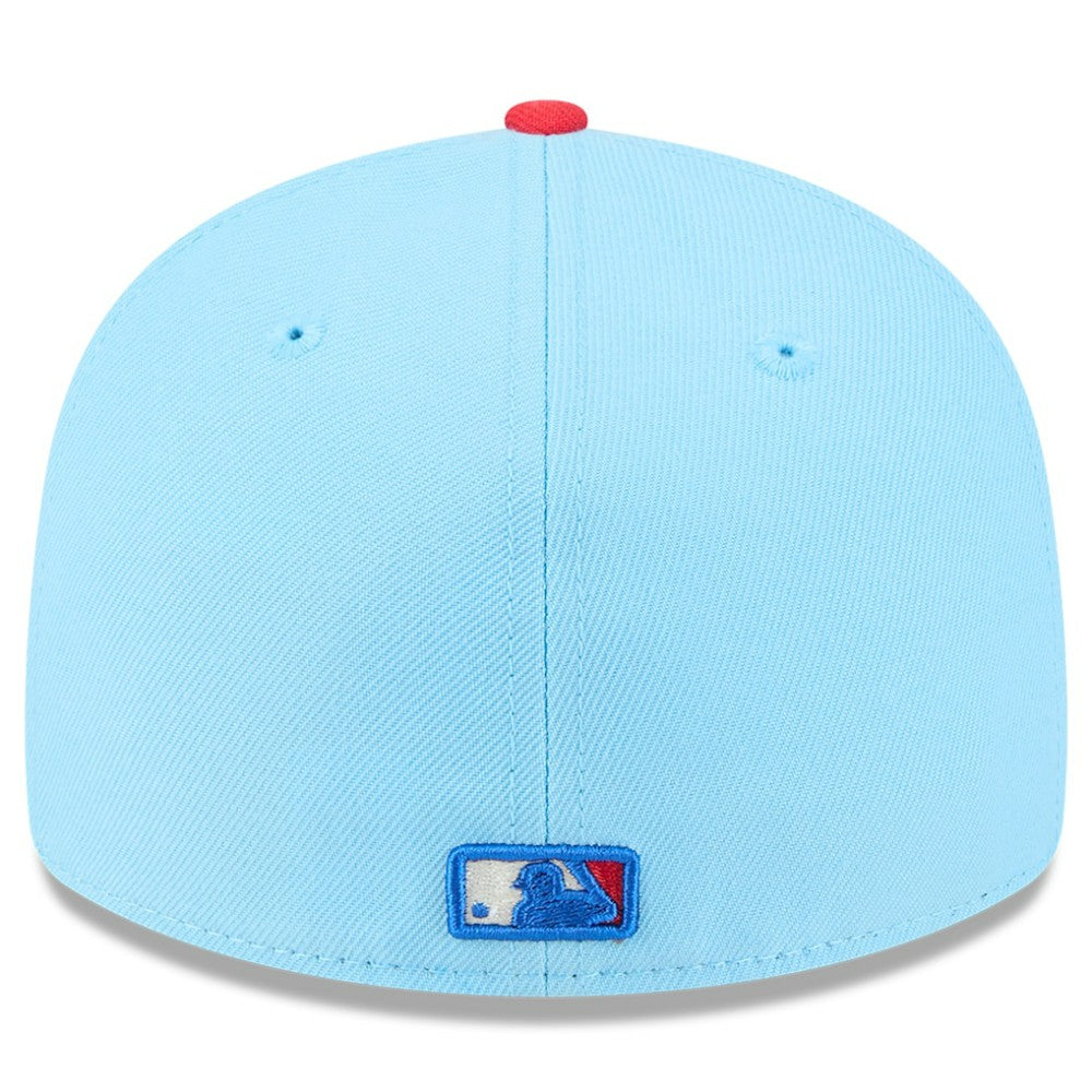 Athletics 2025 Fourth of July Low Profile 59FIFTY Fitted Hat Light Blue/Red
