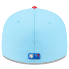 Athletics 2025 Fourth of July Low Profile 59FIFTY Fitted Hat Light Blue/Red