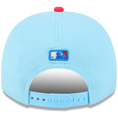 Los Angeles Angels 2025 Fourth of July Golfer Snapback Hat Light Blue/Red