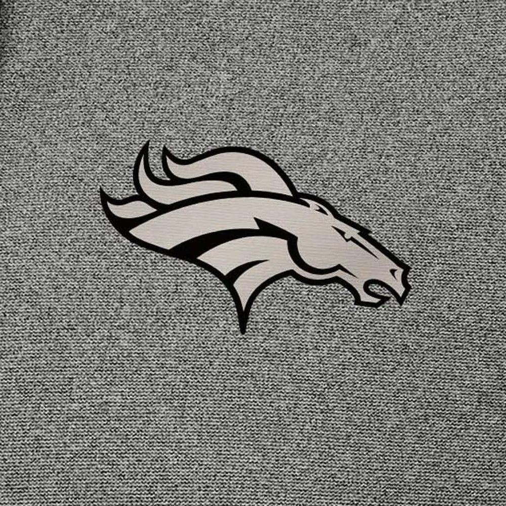 Denver Broncos Antigua Effortless Full-Zip Hoodie Jacket - Heather Black sale