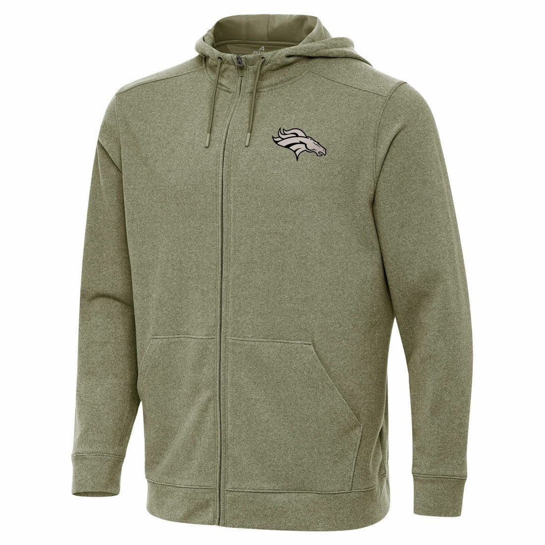 Denver Broncos Antigua Effortless Full-Zip Hoodie Jacket - Olive online