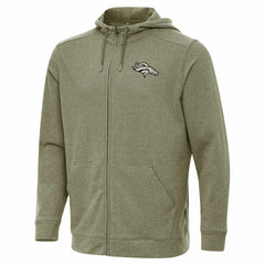 Denver Broncos Antigua Effortless Full-Zip Hoodie Jacket - Olive online