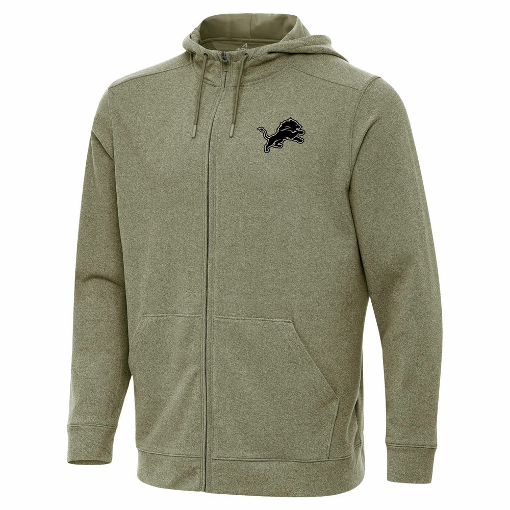Detroit Lions Antigua Effortless Full-Zip Hoodie Jacket - Olive cheap