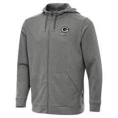 Green Bay Packers Antigua Effortless Full-Zip Hoodie Jacket - Heather Black online