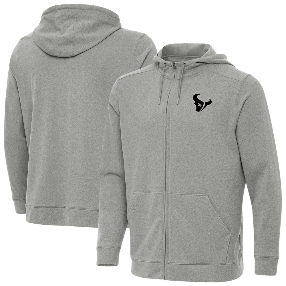 Houston Texans Antigua Effortless Full-Zip Hoodie Jacket - Heather Gray cheap