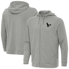 Houston Texans Antigua Effortless Full-Zip Hoodie Jacket - Heather Gray cheap