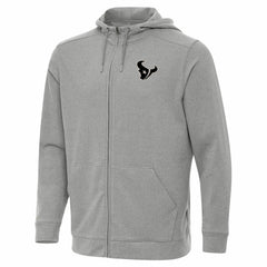 Houston Texans Antigua Effortless Full-Zip Hoodie Jacket - Heather Gray cheap