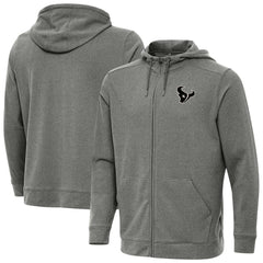 Houston Texans Antigua Effortless Full-Zip Hoodie Jacket - Heather Black outlet