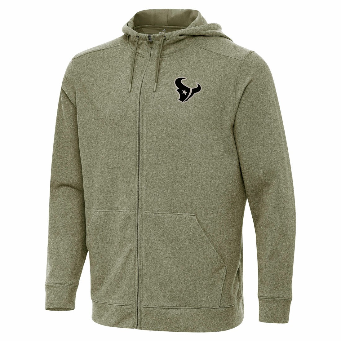 Houston Texans Antigua Effortless Full-Zip Hoodie Jacket - Olive discount