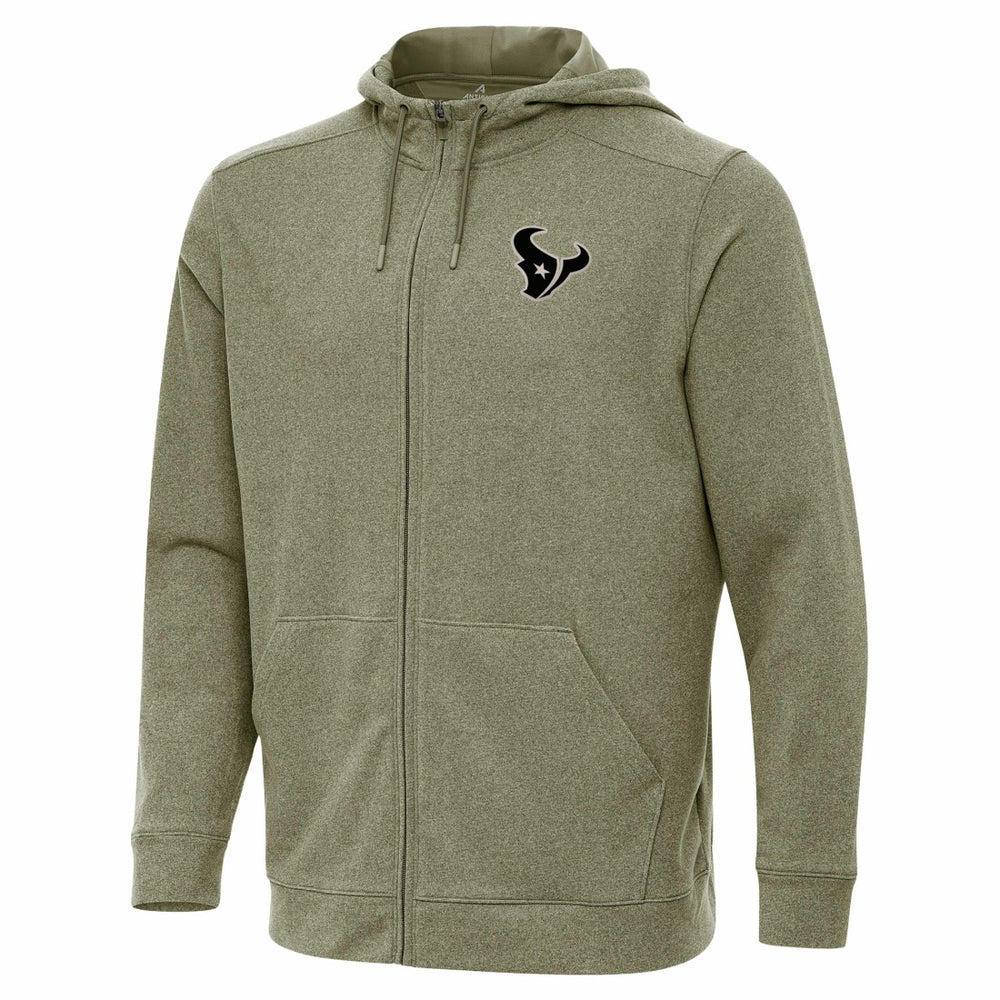 Houston Texans Antigua Effortless Full-Zip Hoodie Jacket - Olive discount