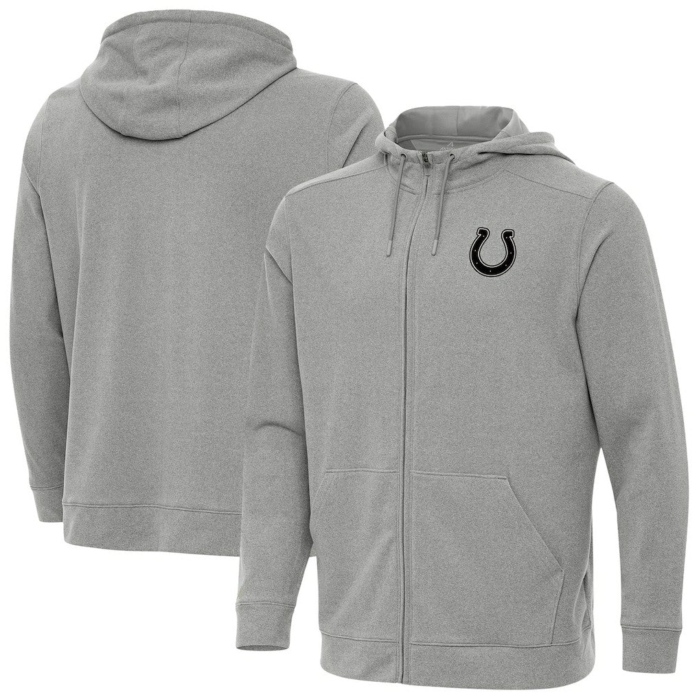 Indianapolis Colts Antigua Effortless Full-Zip Hoodie Jacket - Heather Gray sale