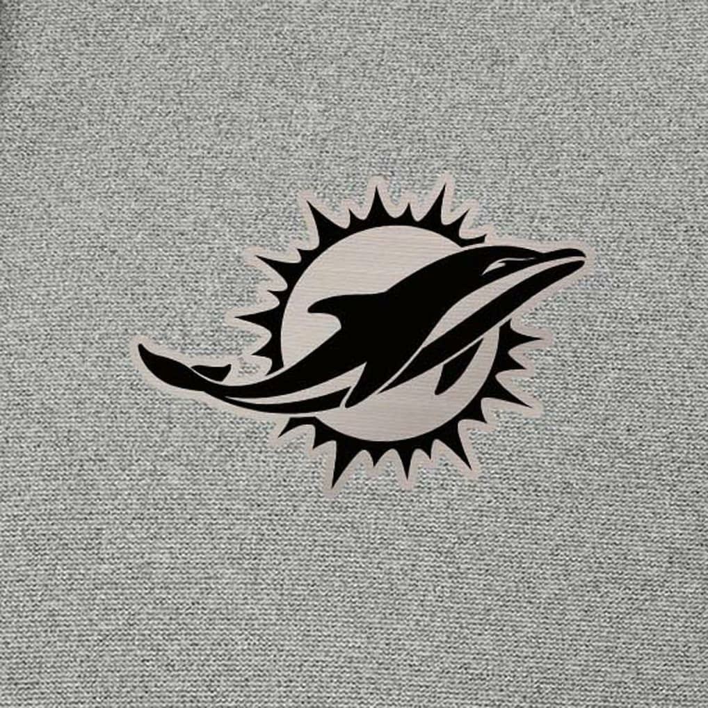 Miami Dolphins Antigua Effortless Full-Zip Hoodie Jacket - Heather Gray sale