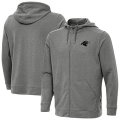 Carolina Panthers Antigua Effortless Full-Zip Hoodie Jacket - Heather Black sale