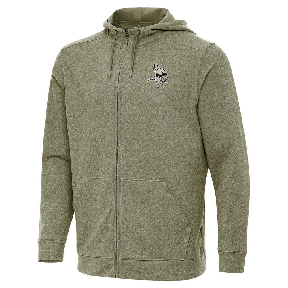 Minnesota Vikings Antigua Effortless Full-Zip Hoodie Jacket - Olive outlet