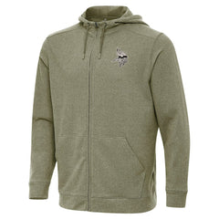 Minnesota Vikings Antigua Effortless Full-Zip Hoodie Jacket - Olive outlet