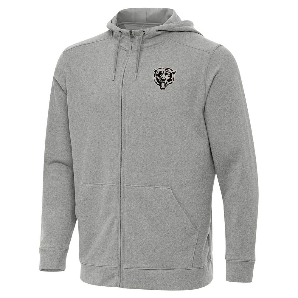 Chicago Bears Antigua Effortless Full-Zip Hoodie Jacket - Heather Gray discount