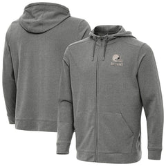 Cleveland Browns Antigua Effortless Full-Zip Hoodie Jacket - Heather Black sale
