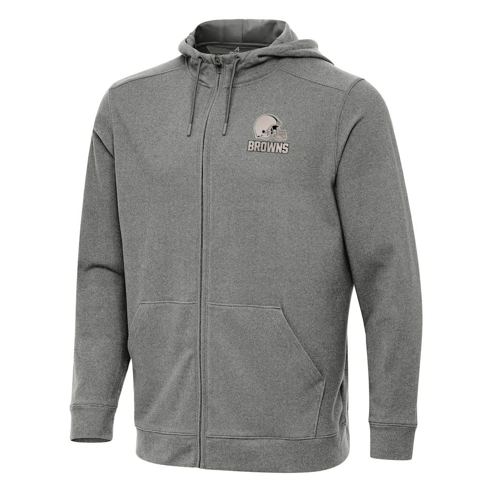 Cleveland Browns Antigua Effortless Full-Zip Hoodie Jacket - Heather Black sale