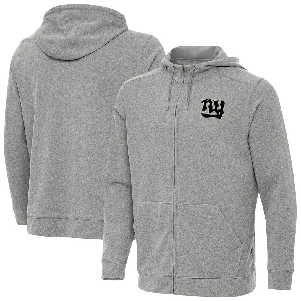 New York Giants Antigua Effortless Full-Zip Hoodie Jacket - Heather Gray cheap