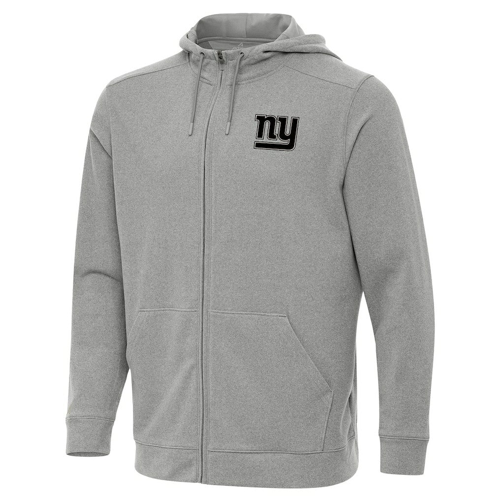 New York Giants Antigua Effortless Full-Zip Hoodie Jacket - Heather Gray cheap