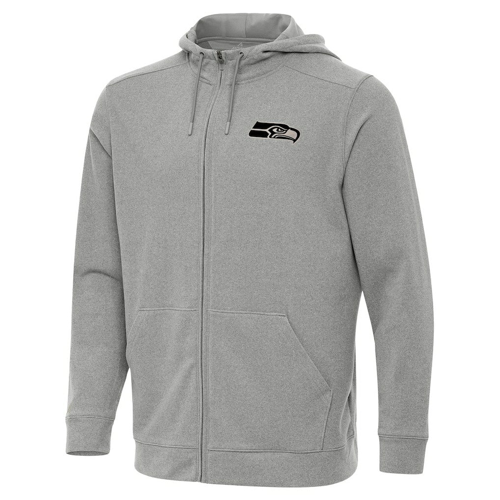 Seattle Seahawks Antigua Effortless Full-Zip Hoodie Jacket - Heather Gray discount