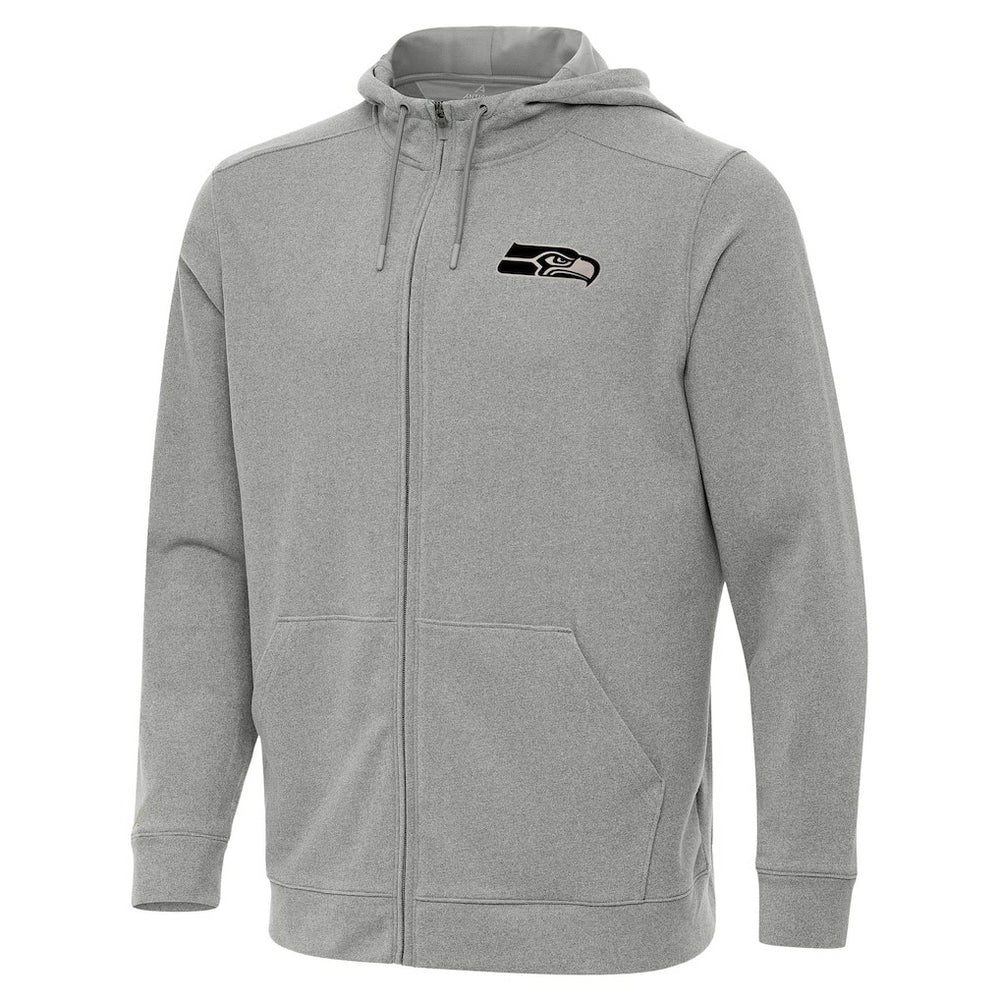 Seattle Seahawks Antigua Effortless Full-Zip Hoodie Jacket - Heather Gray discount