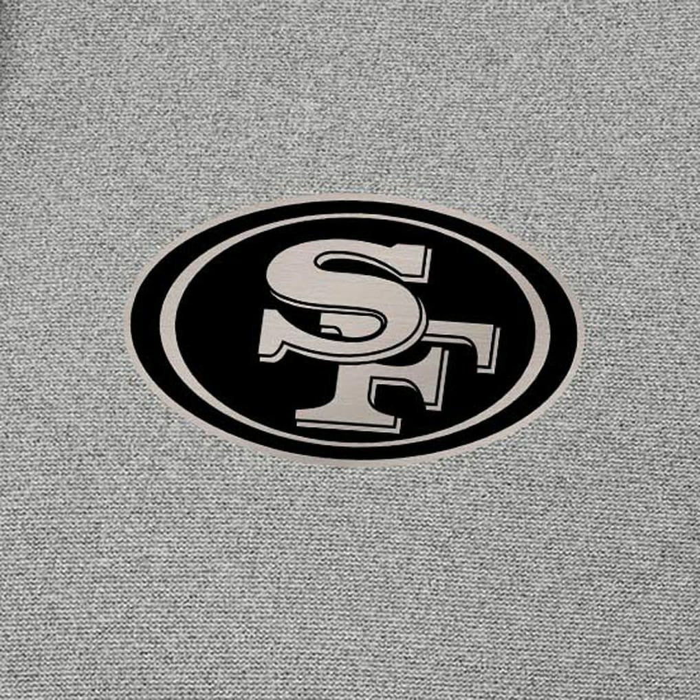 San Francisco 49ers Antigua Effortless Full-Zip Hoodie Jacket - Heather Gray cheap