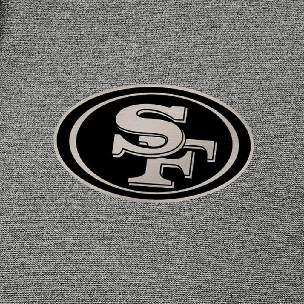 San Francisco 49ers Antigua Effortless Full-Zip Hoodie Jacket - Heather Black online