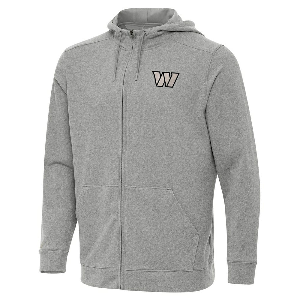 Washington Commanders Antigua Effortless Full-Zip Hoodie Jacket - Heather Gray for sale