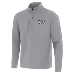 Washington Commanders Antigua Insider Quarter-Zip Jacket - Gray on sale