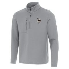 Minnesota Vikings Antigua Insider Quarter-Zip Jacket - Gray discount