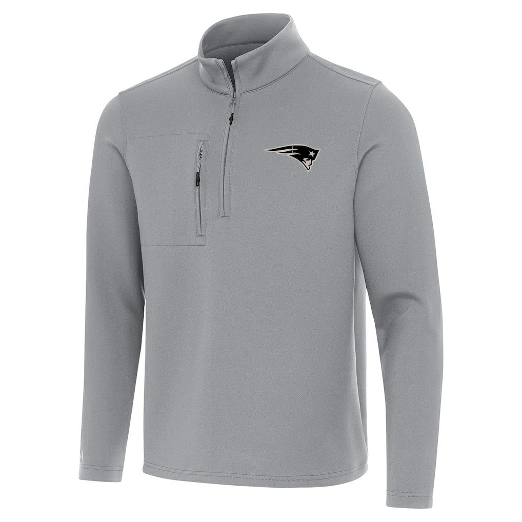 New England Patriots Antigua Insider Quarter-Zip Jacket - Gray sale