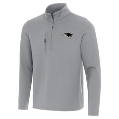 New England Patriots Antigua Insider Quarter-Zip Jacket - Gray sale