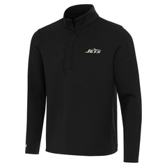 New York Jets Antigua Insider Quarter-Zip Jacket - Black for sale